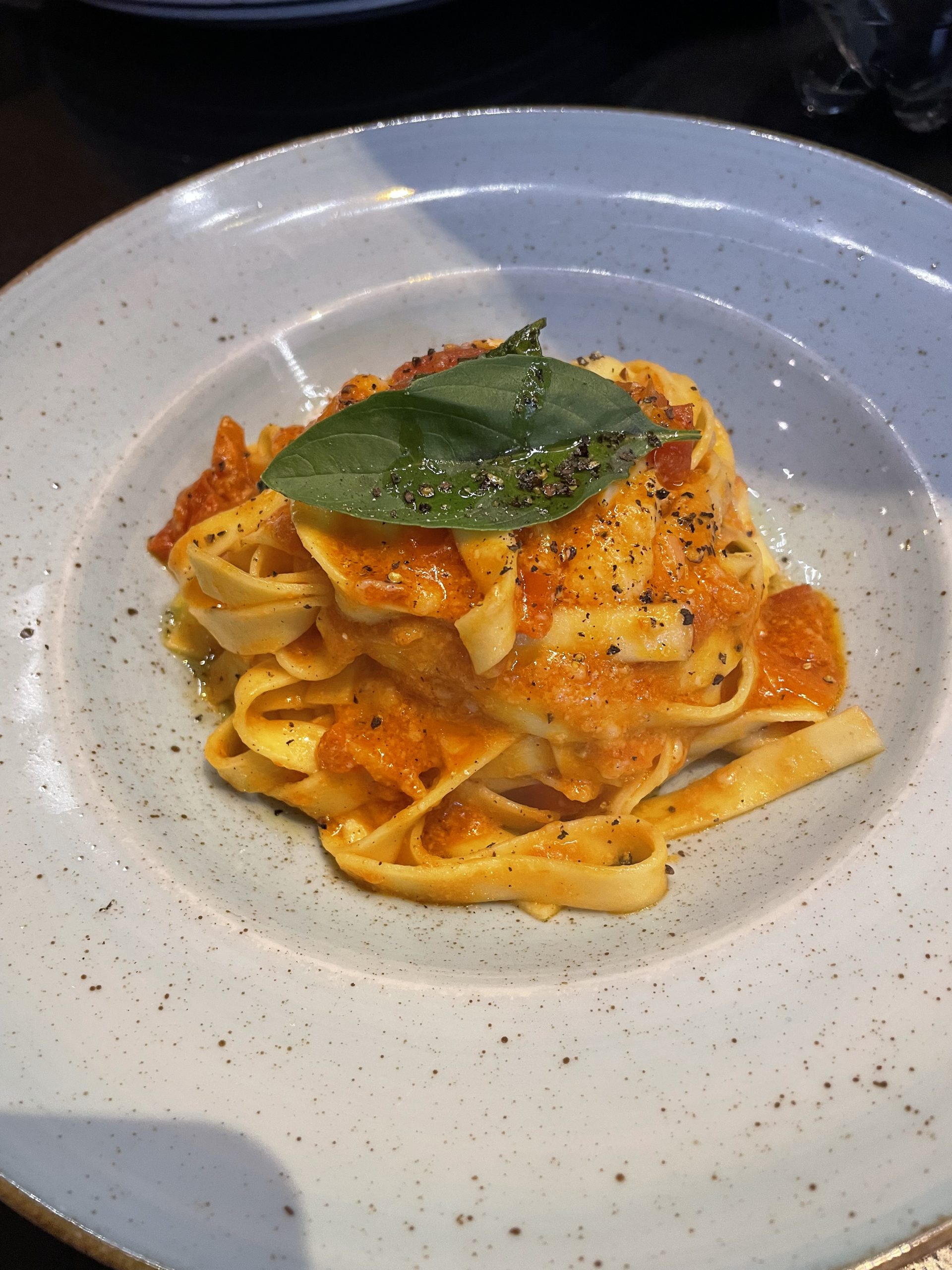 Tagliatelle with sauce